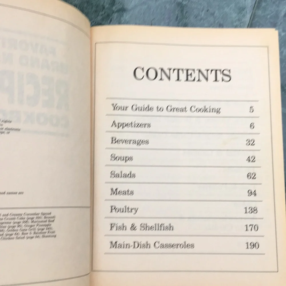 Brand name Recipes Cookbook coffee Table Book